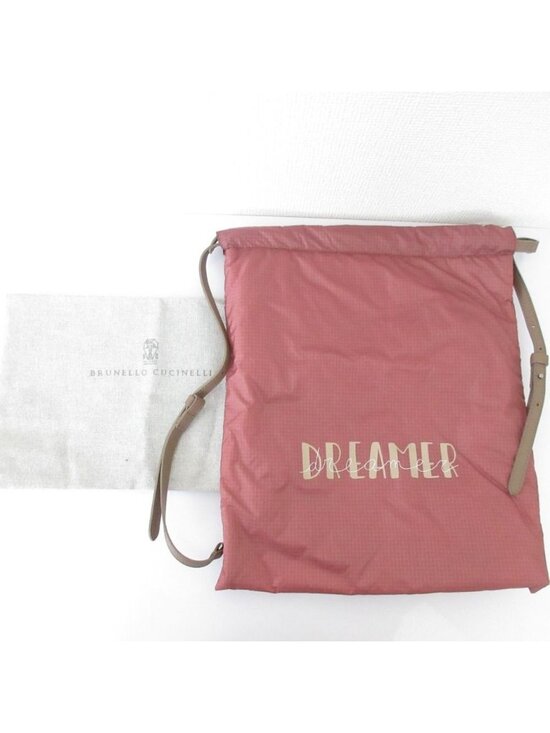 Brunello Cucinelli Dreamer Nylon Nap Backpack Pink main image 5